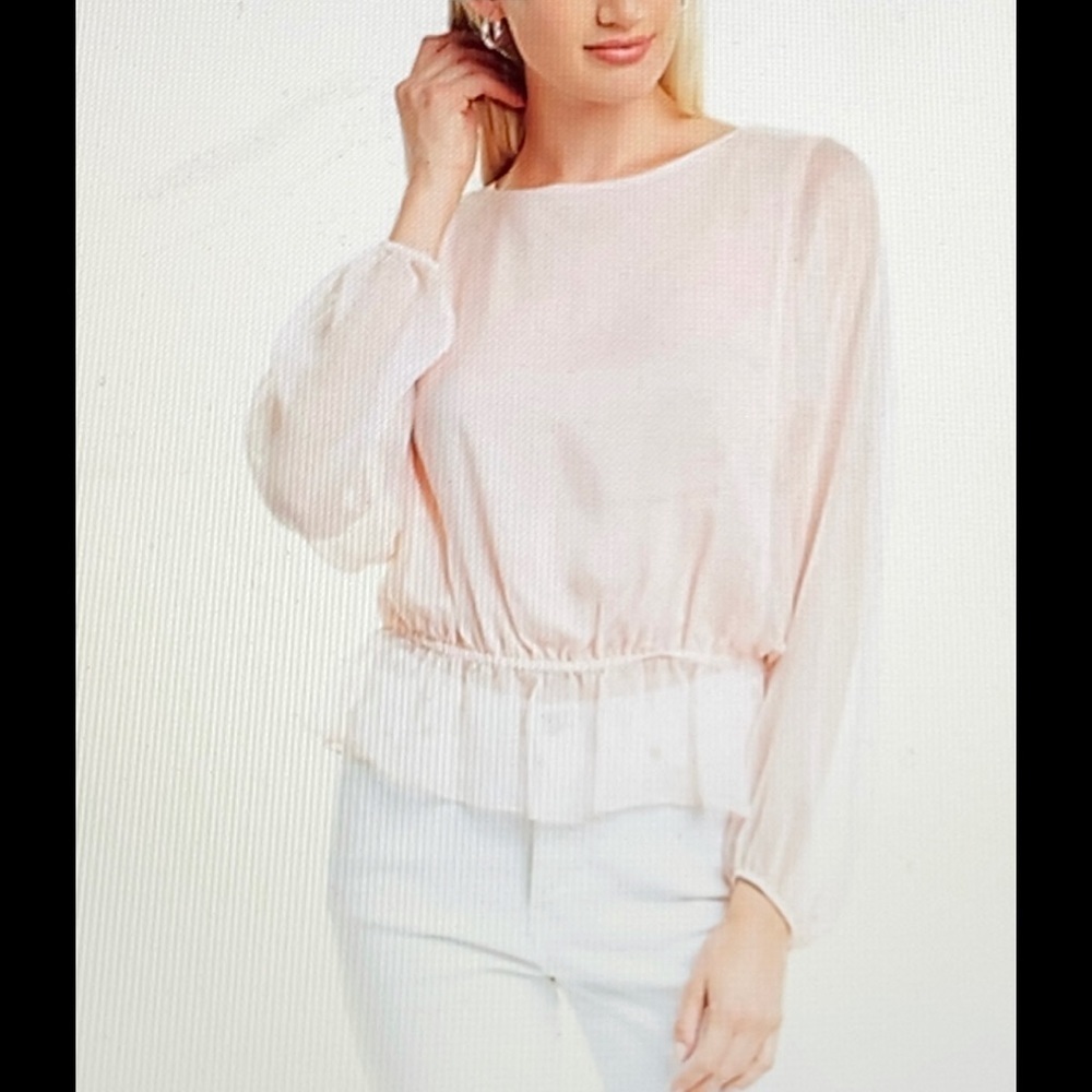REDUCED BY $15 1.State Lt. Pink Blouse Sz M NWT